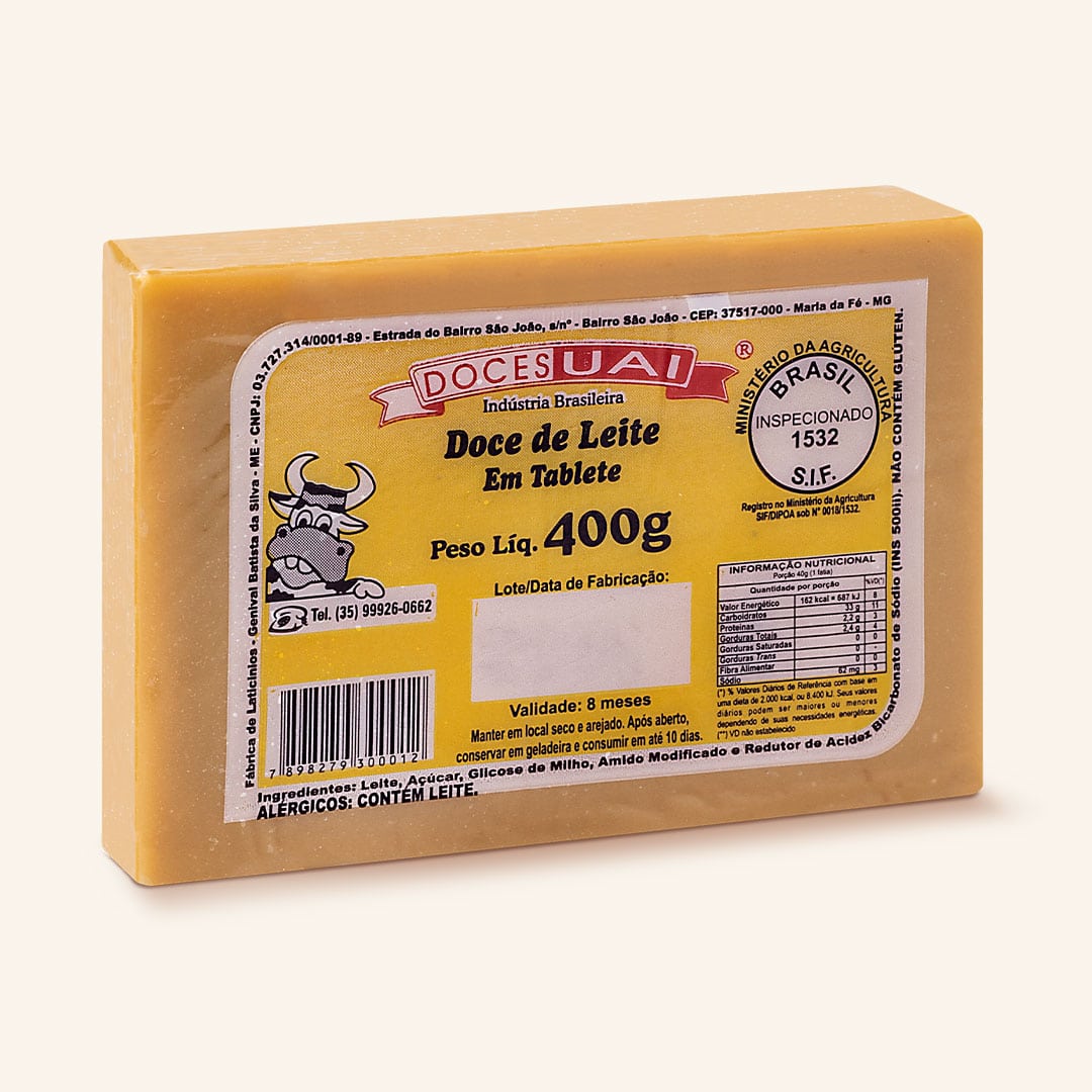 Doce de Leite Uai (Pacote 400g) – Doces Melaré