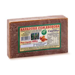 Rapadura Com Abóbora Castilho (Pacote 400g)