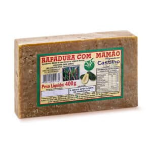 Rapadura Com Mamão Castilho (Pacote 400g)