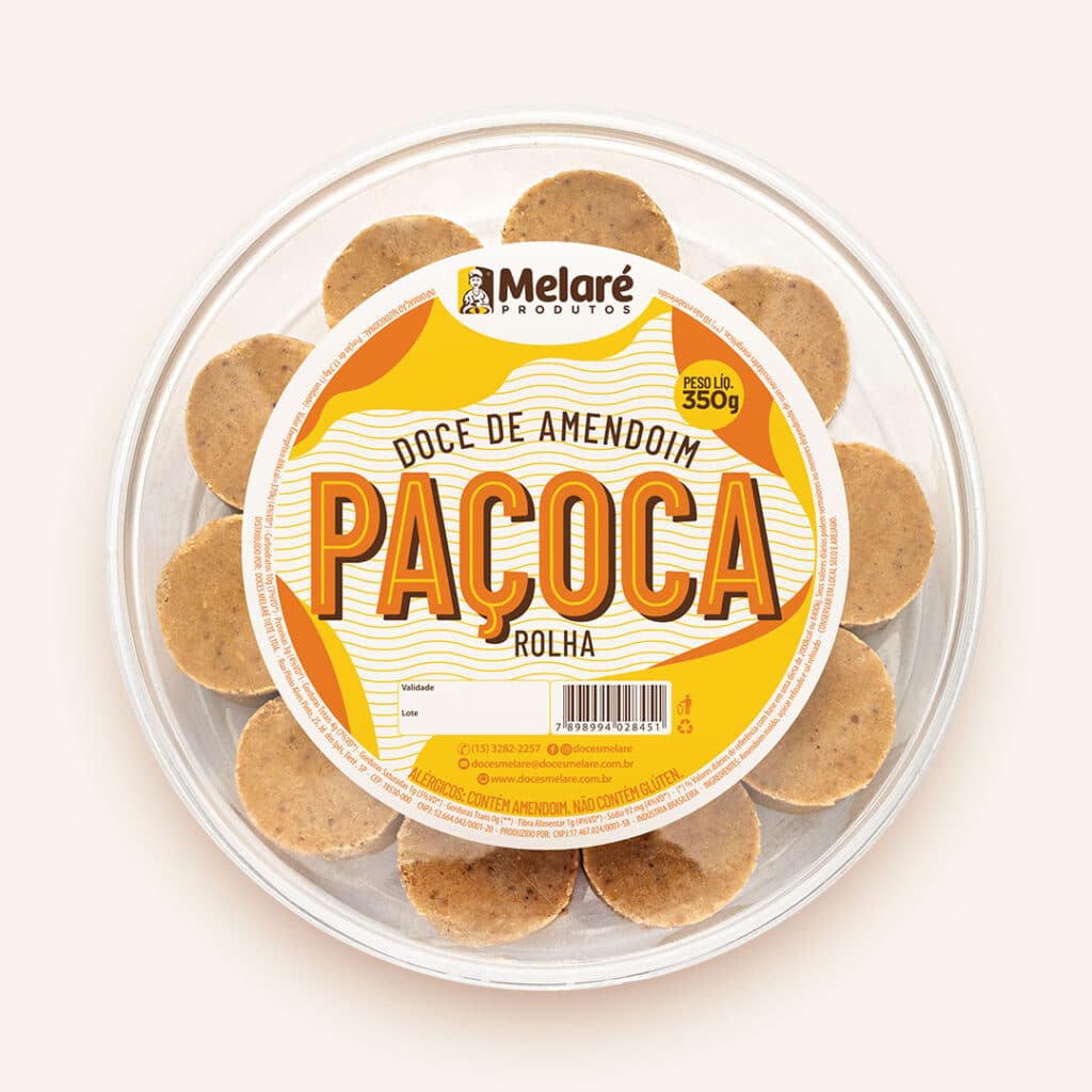 Paçoca Rolha Melaré (Pote 350g)