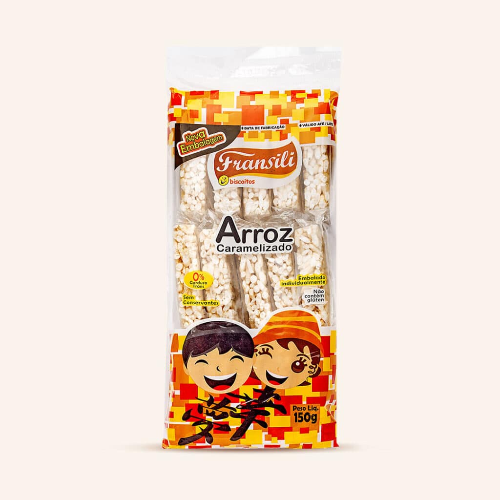 Flocos de Arroz Caramelizado Fransili (Saco 150g)