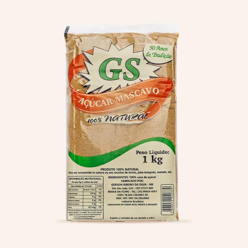Açúcar Mascavo GS (Saco 1Kg)