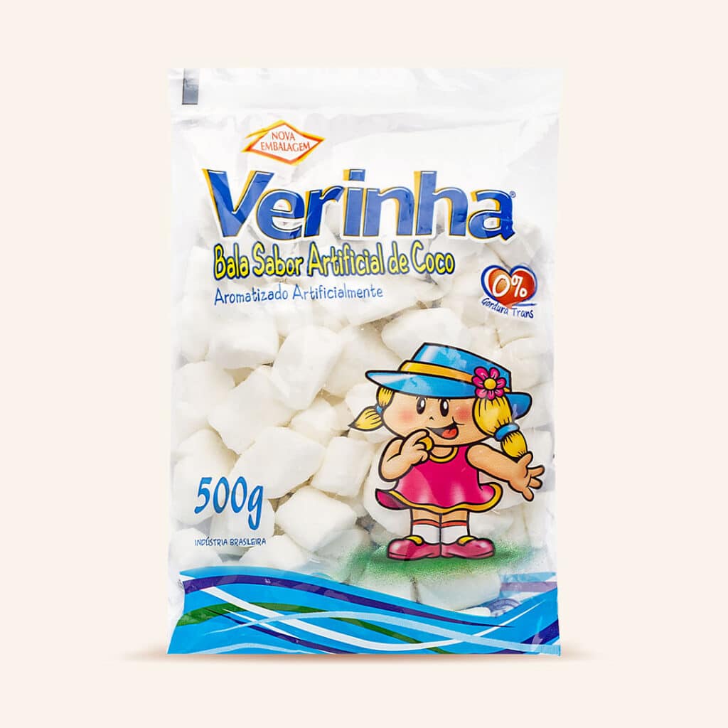 Bala de Coco Verinha (Saco 500g)