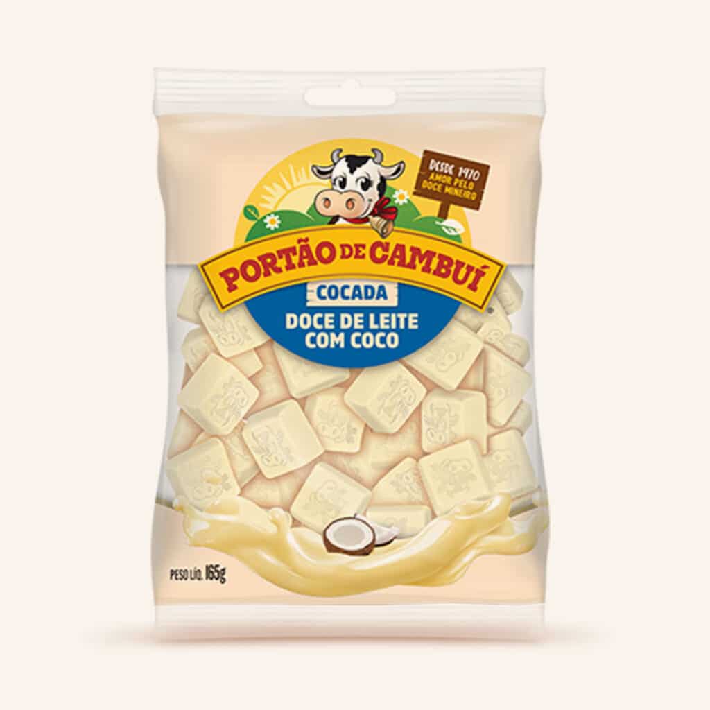 Doce de Leite Sabor Cocada Branca Portão de Cambuí (Saco 165g)