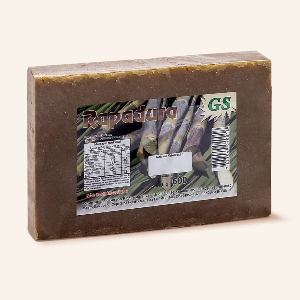 Rapadura GS (Pacote 600g)