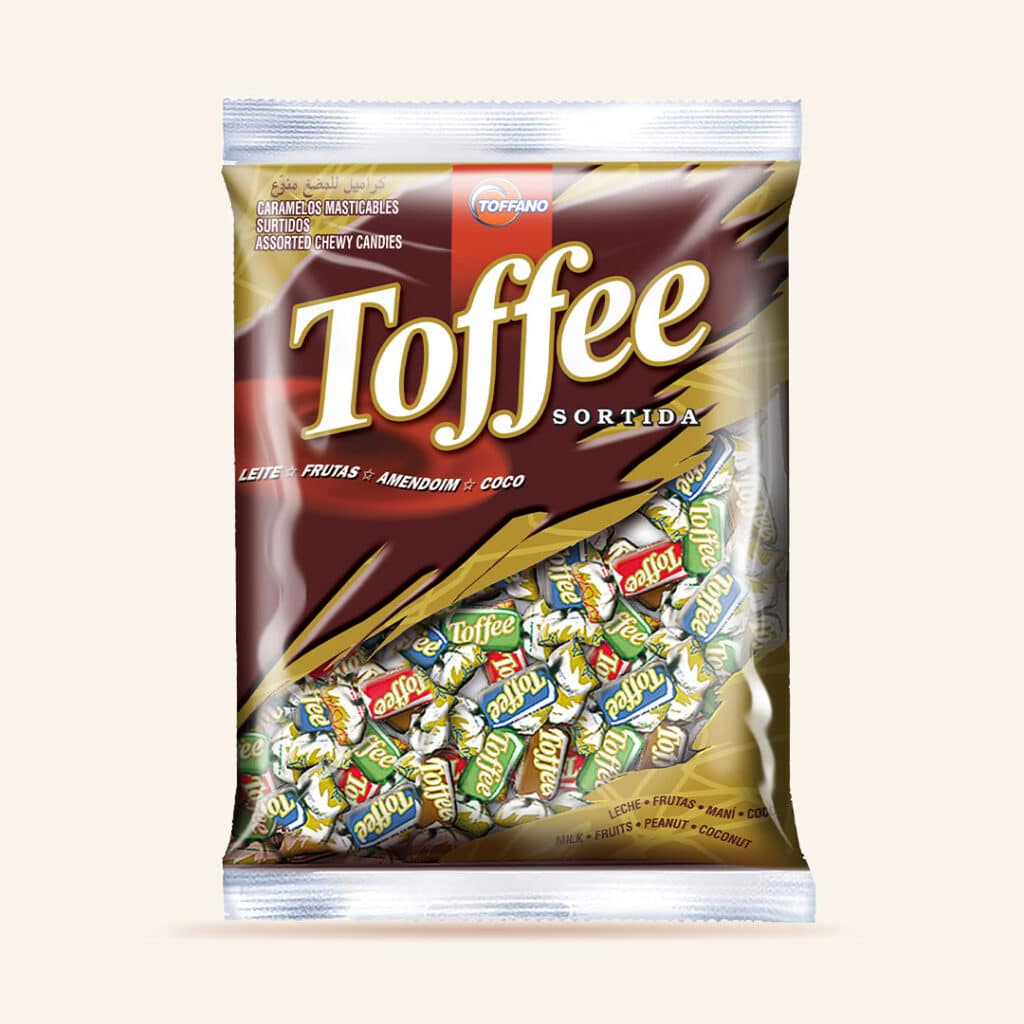 Bala Toffee Sortida Toffano (Saco 250g)