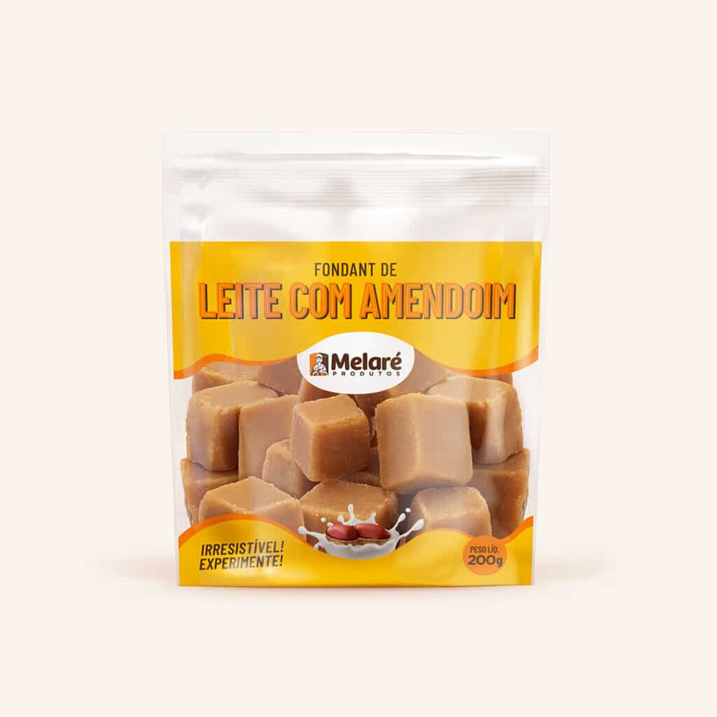 Fondant de Leite com Amendoim (Pacote 200g)