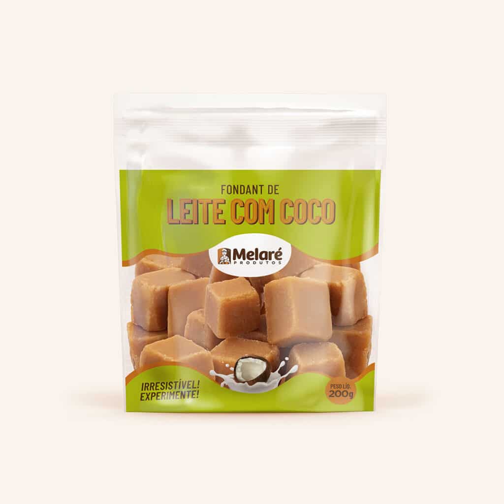 Fondant de Leite com Coco (Pacote 200g)